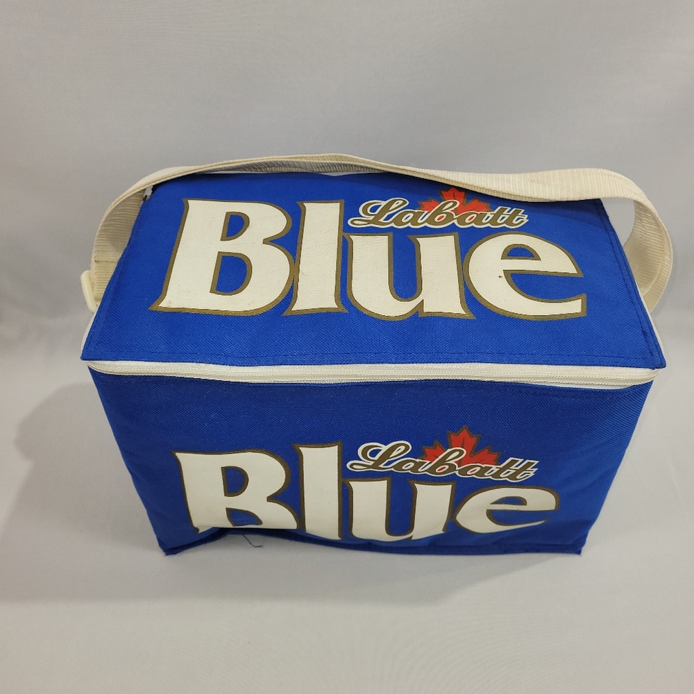 Labatt Blue Beer Vintage 1980s Soft Food Drink Cooler Bag Carry Case